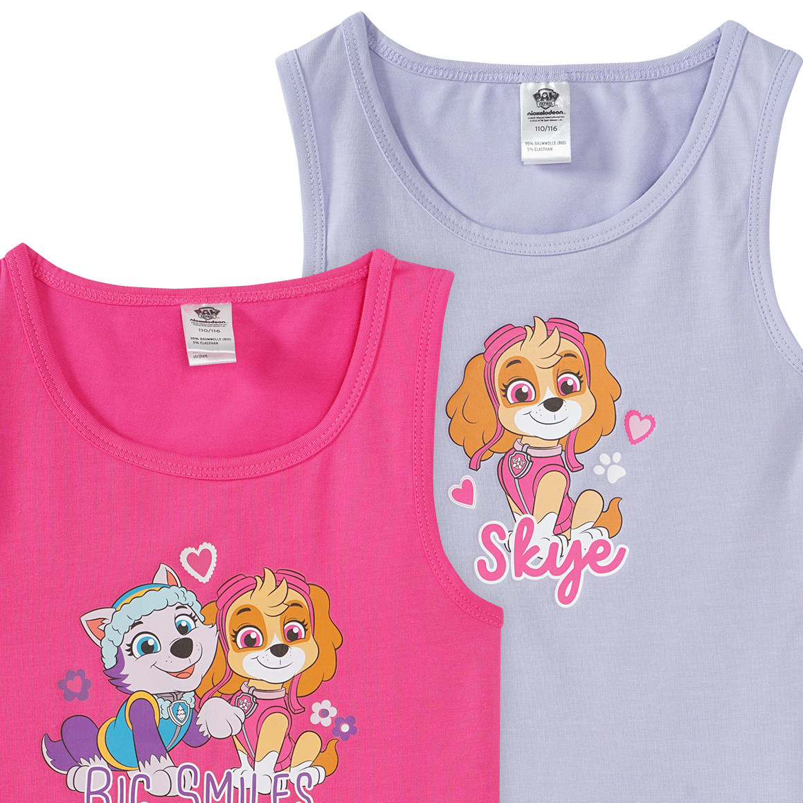 Topolino 2 PAW Patrol Unterhemden mit Print helllila / pink