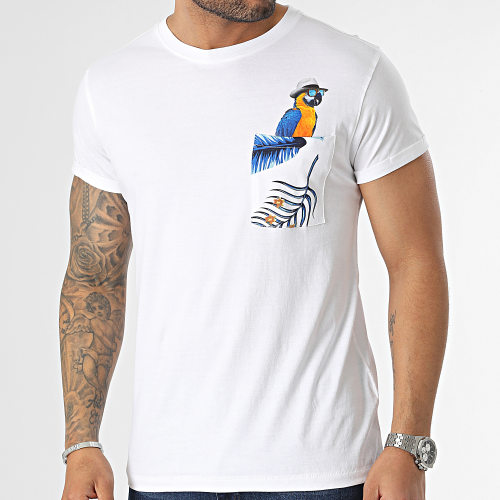 Tee Shirt Poche Parrot 03T1150M Blanc