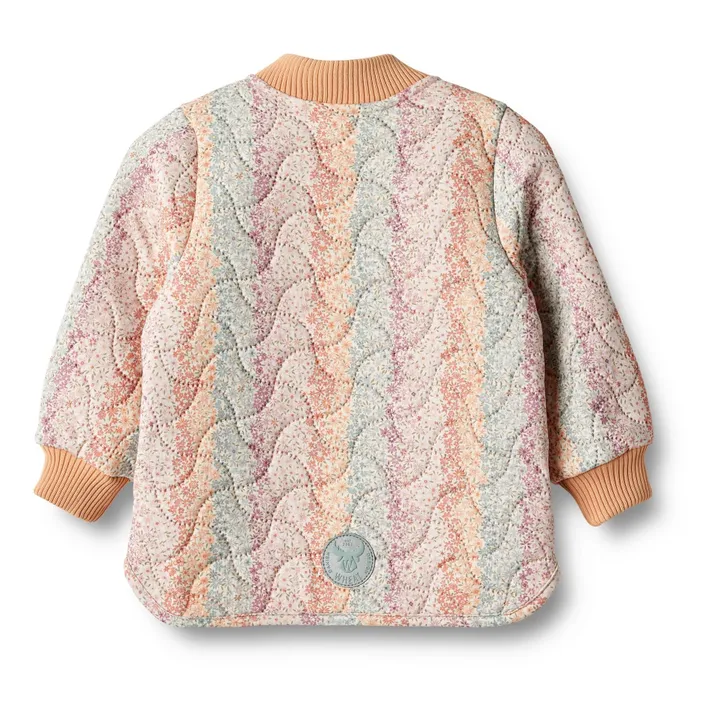 Wheat Veste Matelassée Loui Fleur Fibres Recyclées Bébé | Orange
