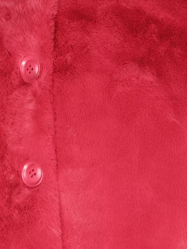RINO&PELLE Jacke in Felloptik VIE rot