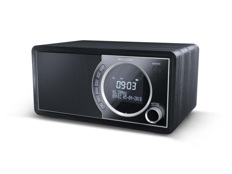 Sharp DAB  Radio DR-450 Schwarz Digital-Radio mit Speicher für 60 Sender