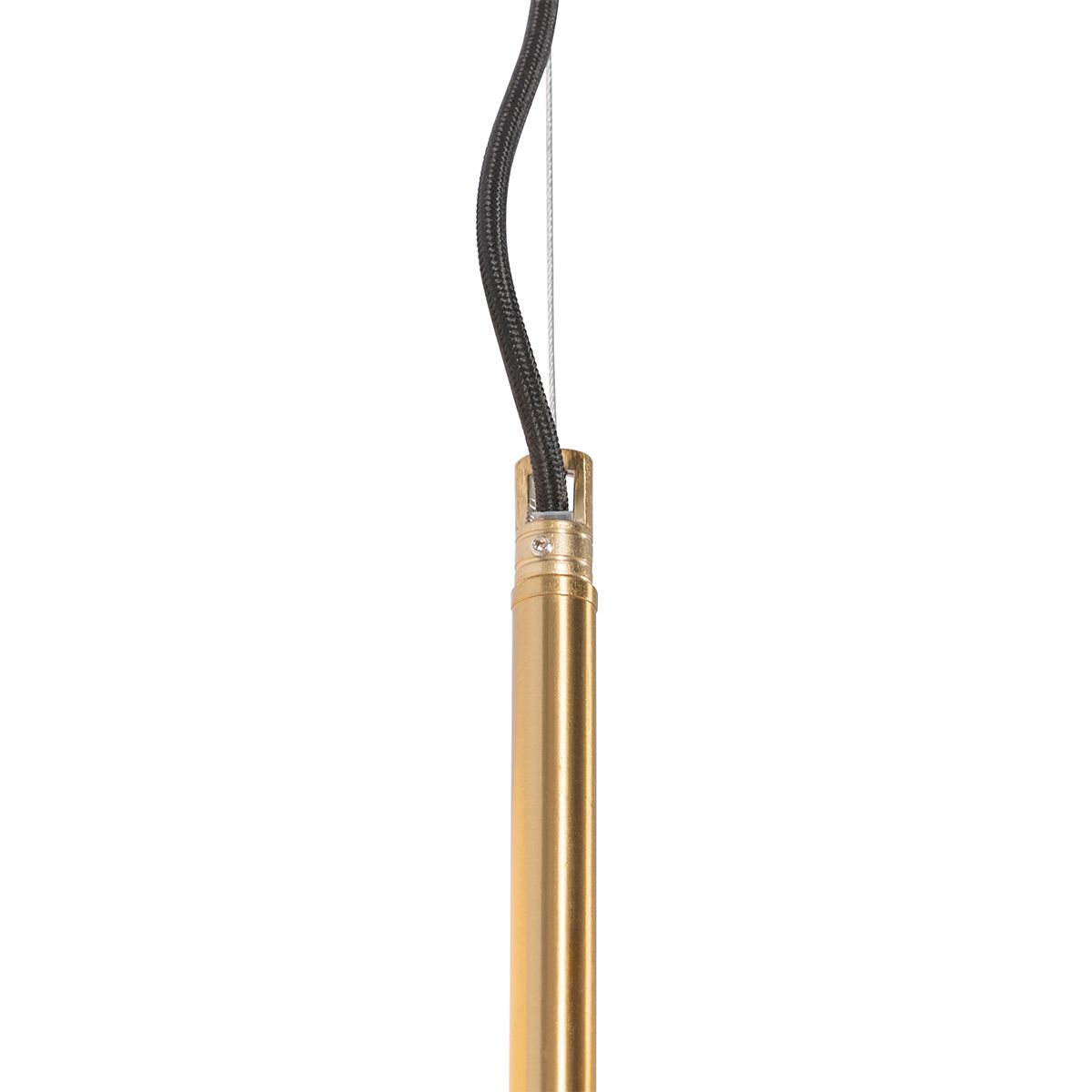 Art Deco hanglamp goud met glas opaal 3-lichts - Flore