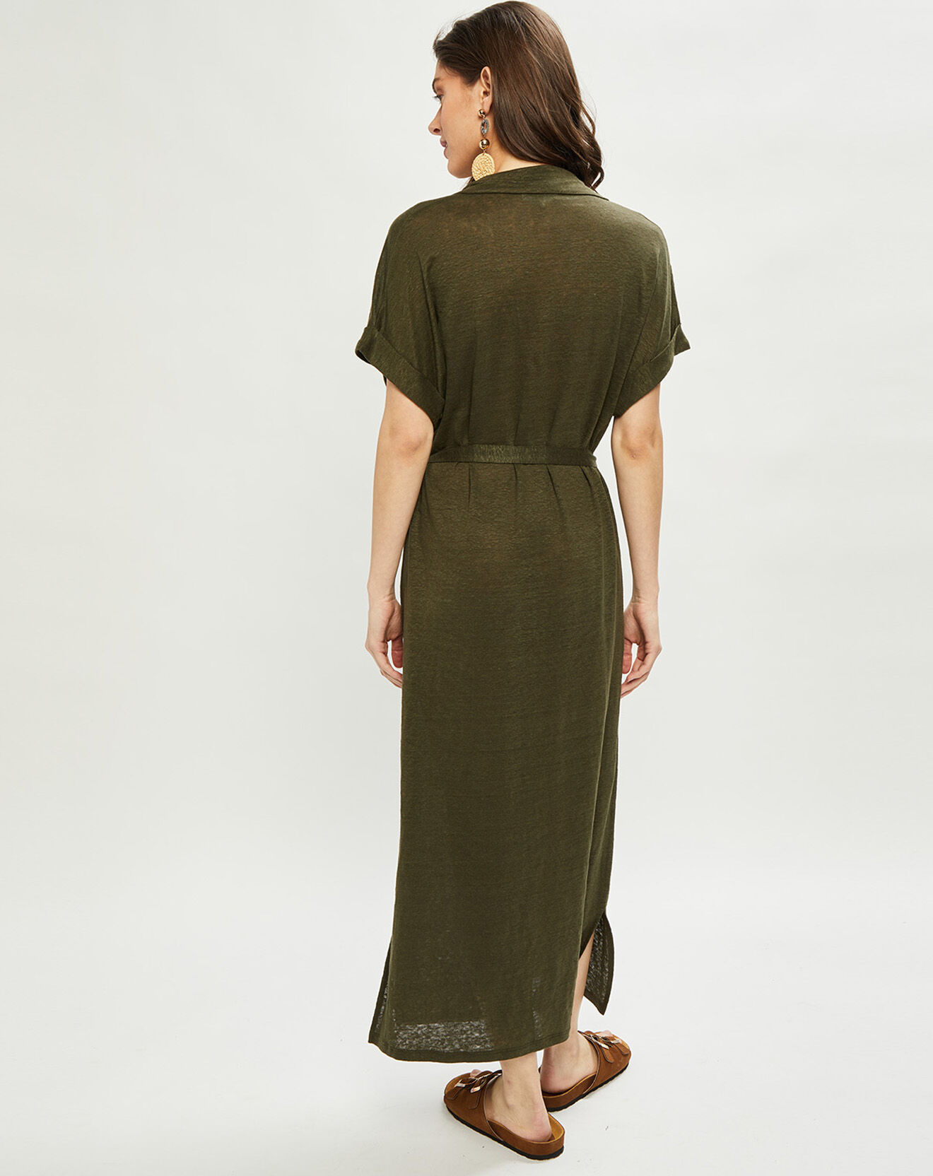 Harris Wilson Robe 100% Lin Rossana kaki