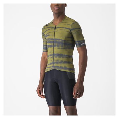 Maillot Manches Courtes Castelli Unlimited Pro Vert