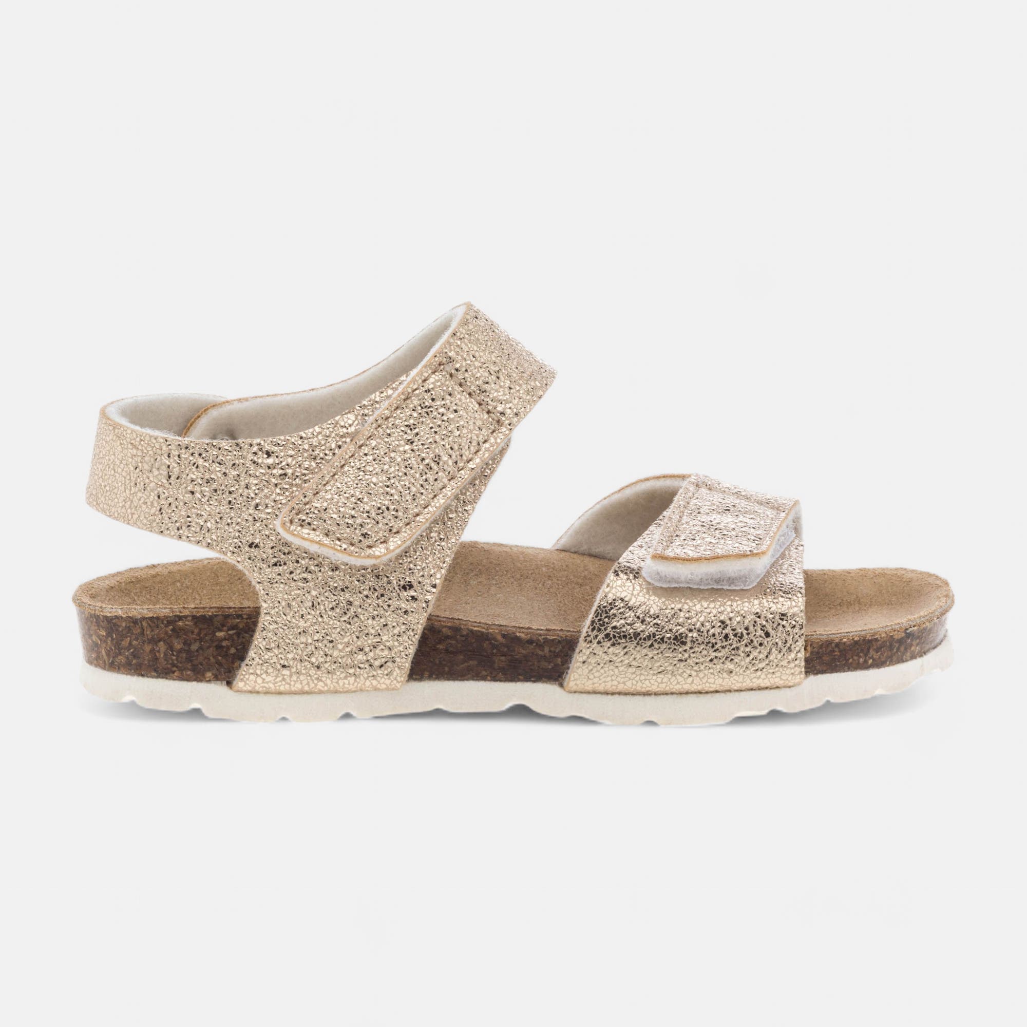 Mules semelle liège Fille or