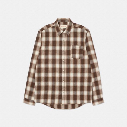 Revolution Regular Skjorte, Brown, XL