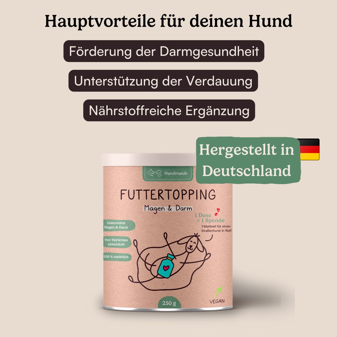 Hunderunde Futtertopping Magen & Darm