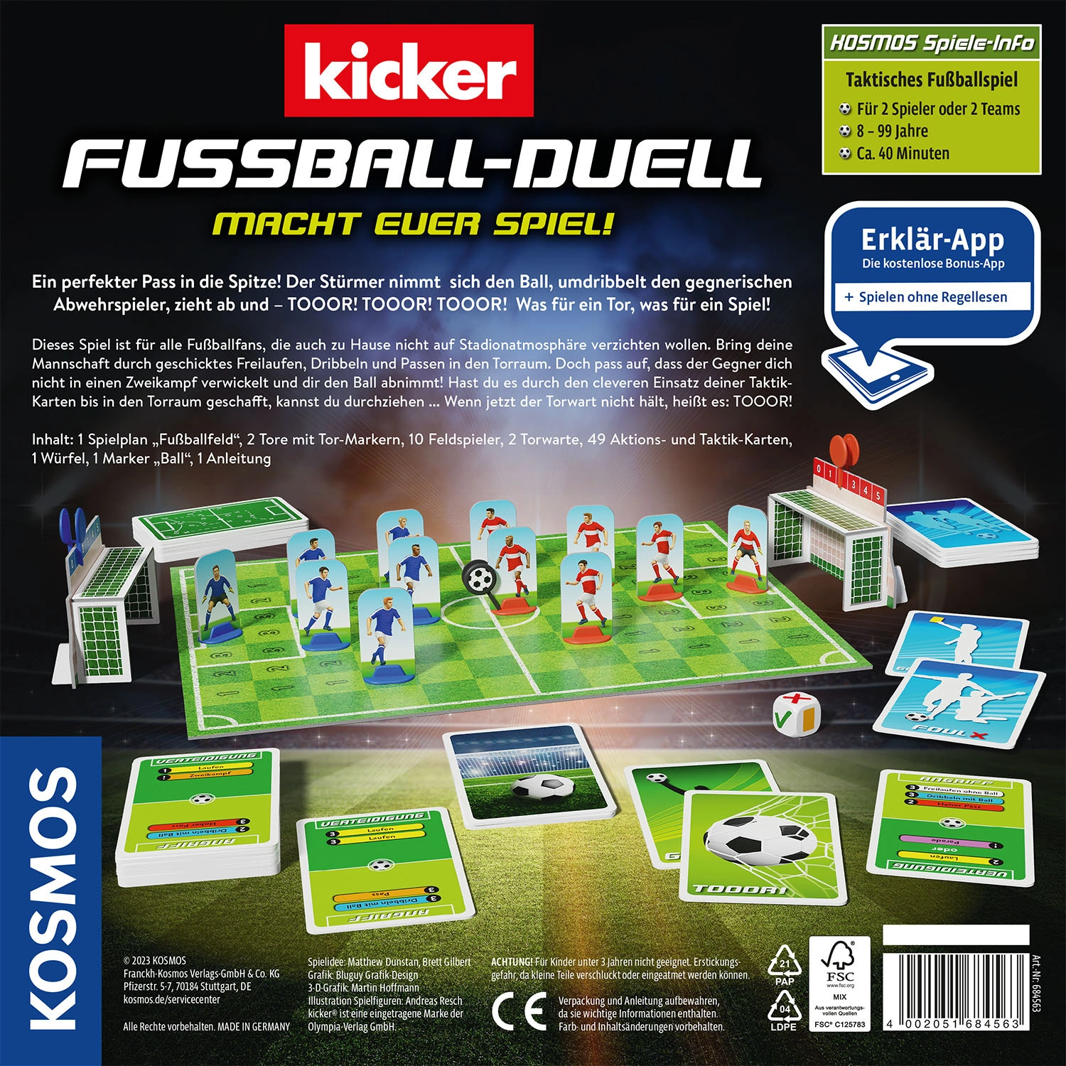 Brettspiel KICKER - FUßBALL DUELL