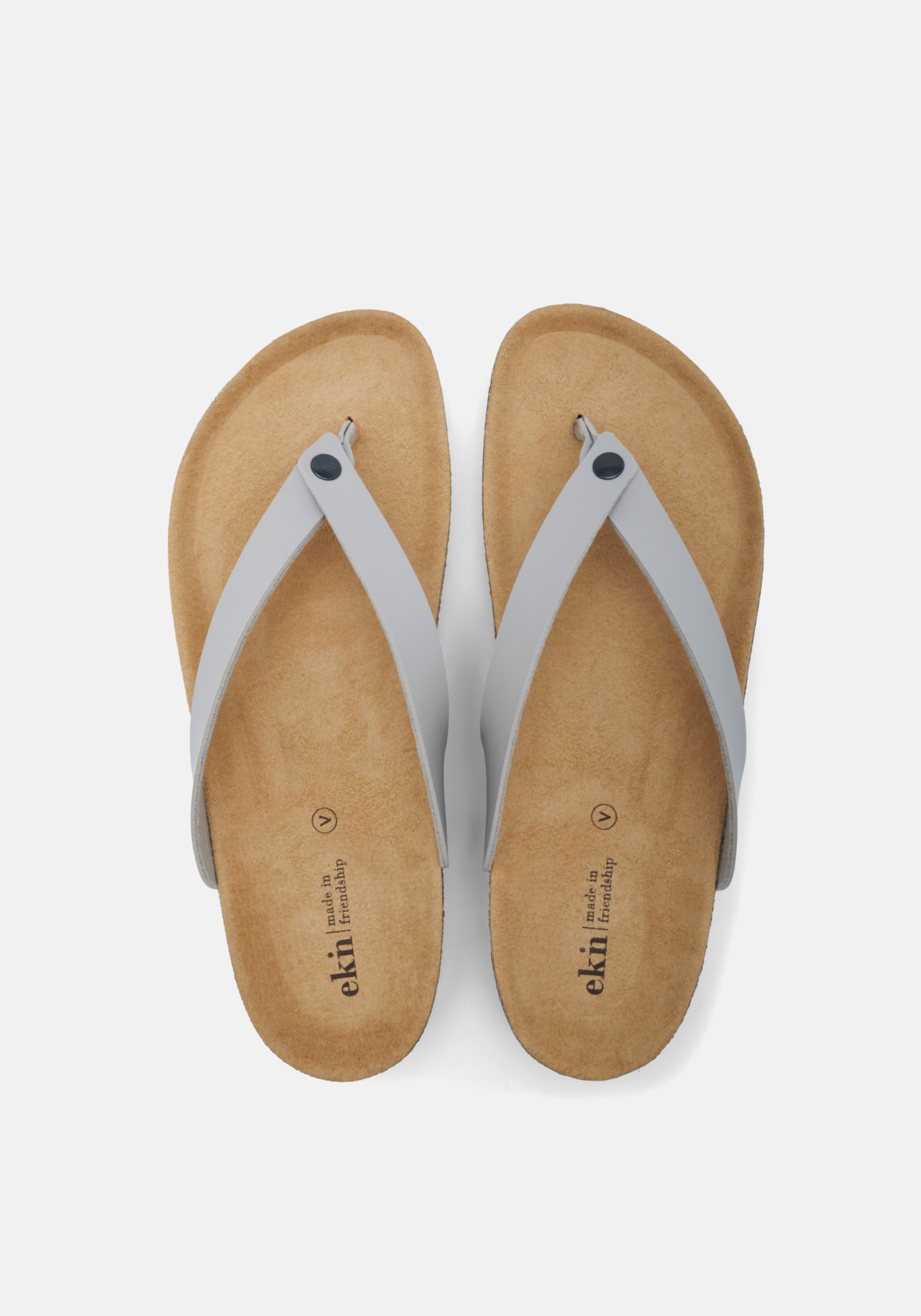 ekn footwear Sandale Sandal Grey Vegan