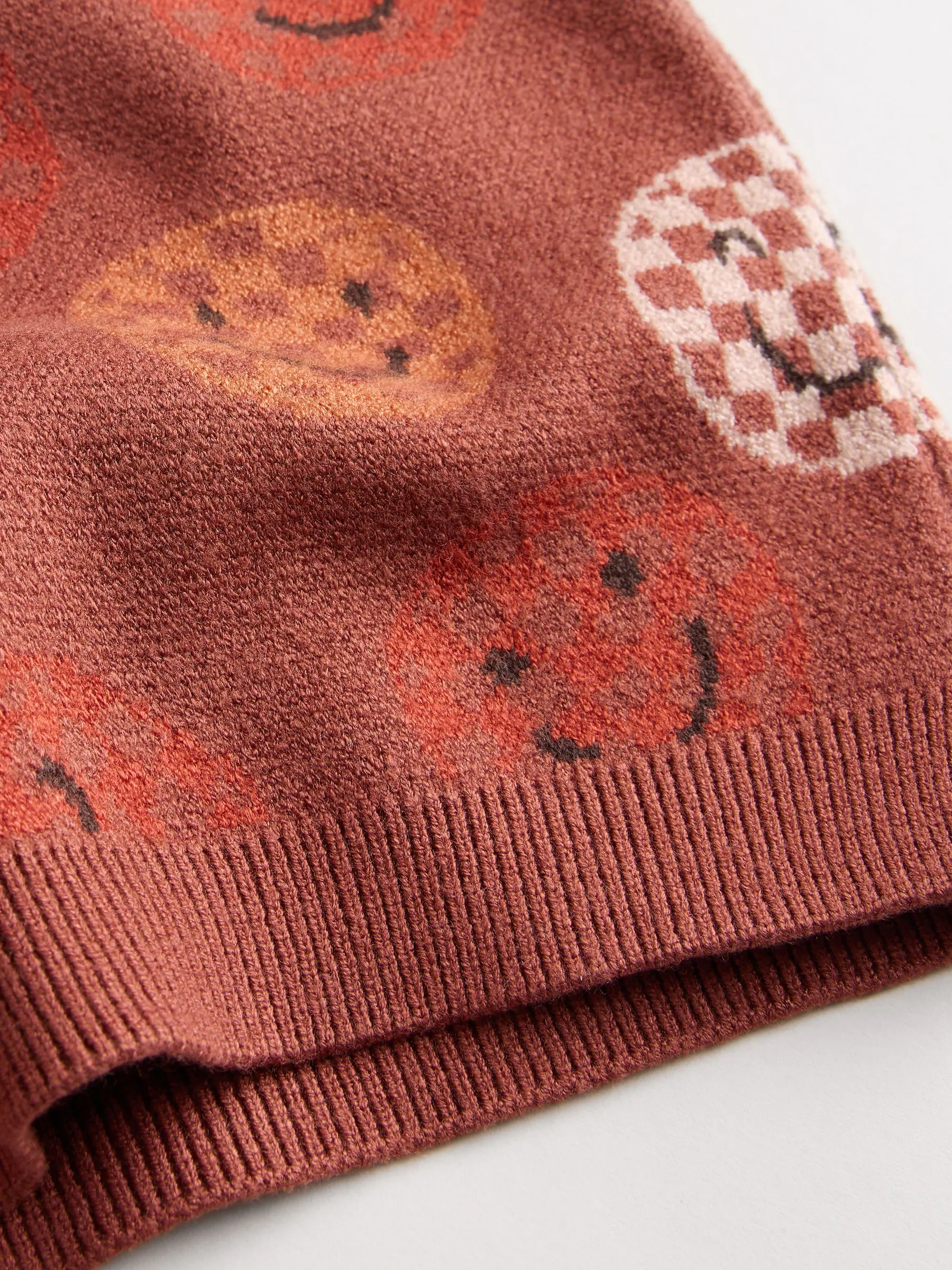 Roestbruin - Babyset van gebreide top en legging (0mnd-2jr)