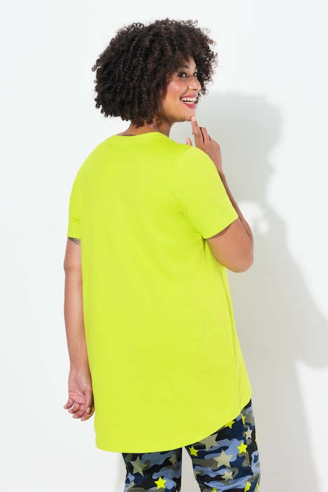 T-Shirt, A-Linie, Smiley, Halbarm
