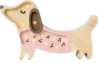 Little Lights Lampe Hundevalp, Rosa