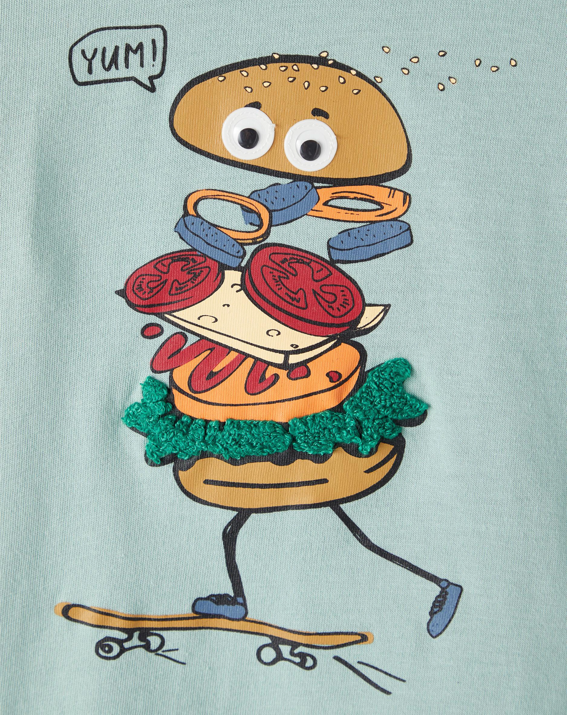 Langarmshirt NMMKARLON YUM! in blue surf