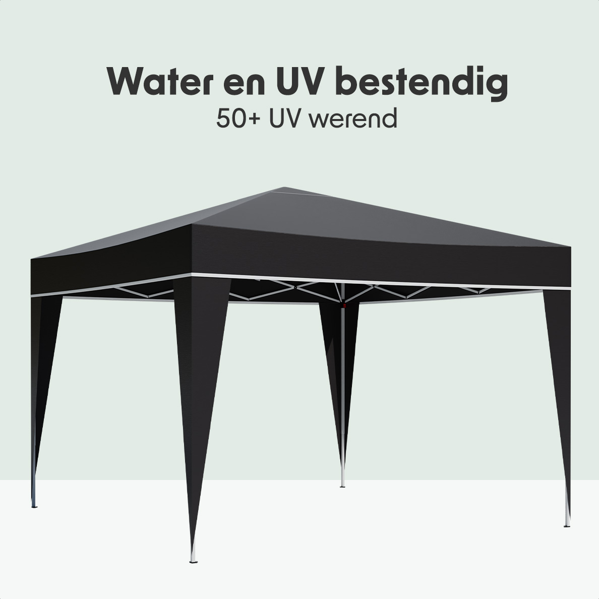 LifeGoods 3x3 m partytent  - Black