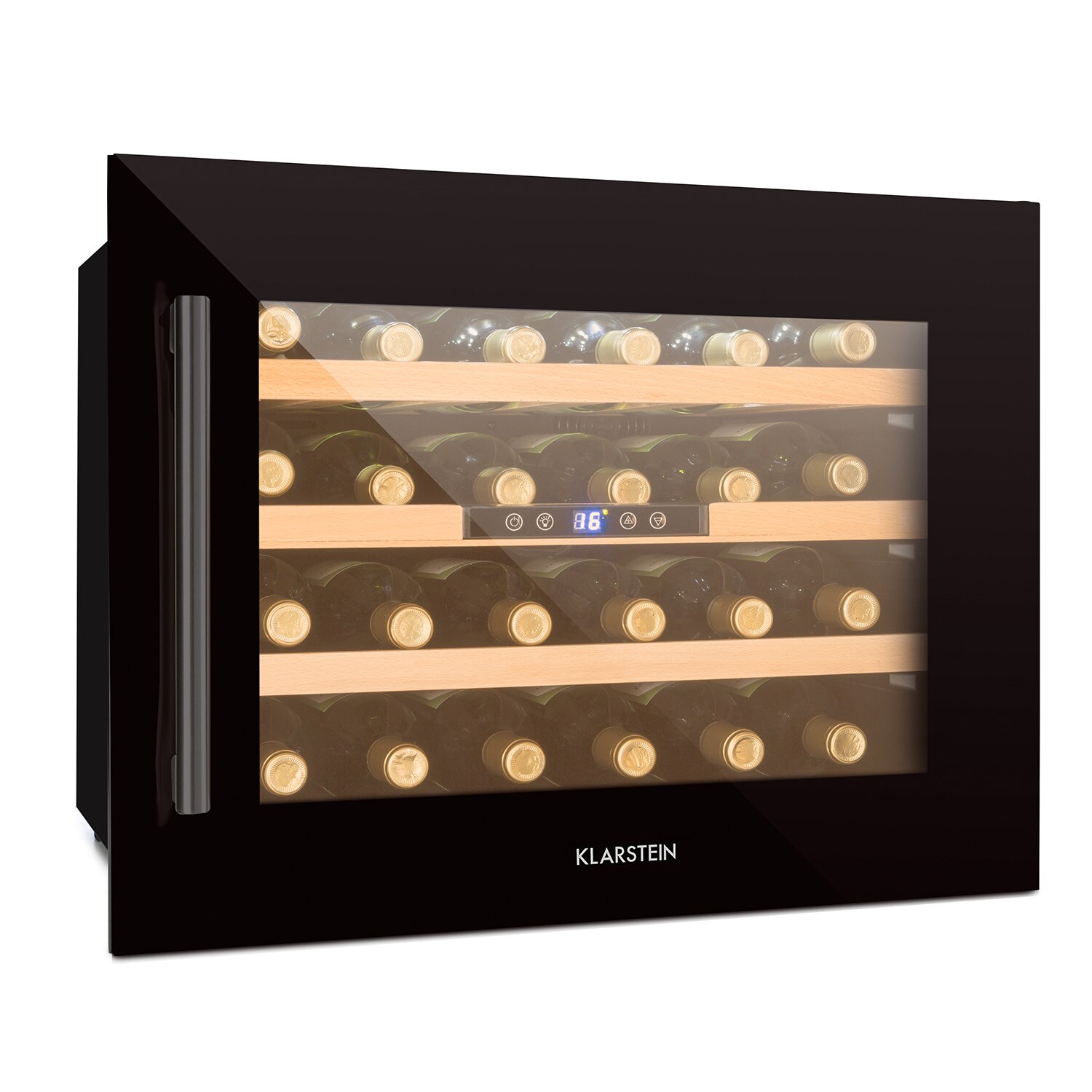 Vinsider 24 Built-In Uno Onyx Einbau-Weinkühlschrank 24 Flaschen 57 L