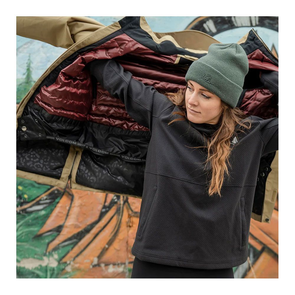 Volcom PAXSON 2L TDS INF - Veste ski Femme dark khaki