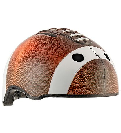 Crazy Safety Fahrradhelm m. Hell - Fußball - Braun