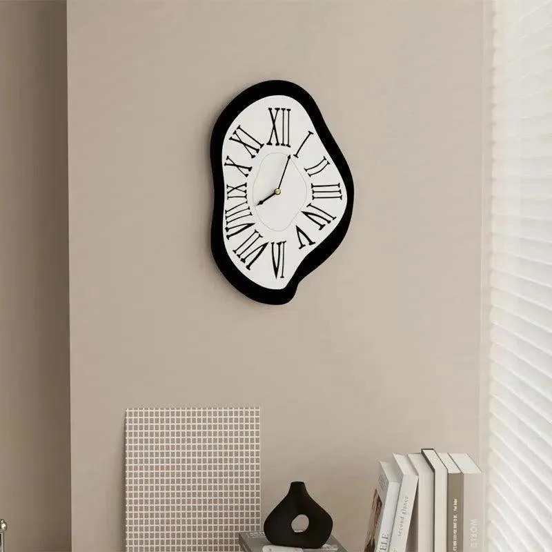 Modern Surrealist Wall Decor Clock | Salvador Garden Numeral Dali Roman Decorative Clock