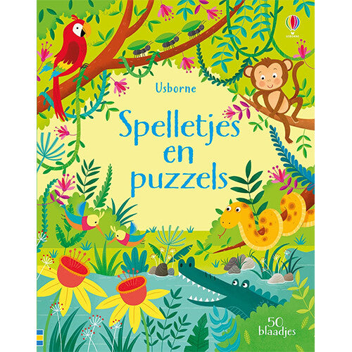 Uitgeverij usborne spelletjes en puzzels