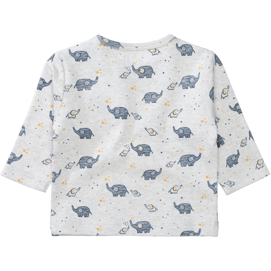 STACCATO Shirt grey melange gemustert