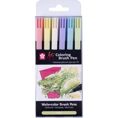 Feutre pinceau Koi Colouring Brush Pen 'Pastel'