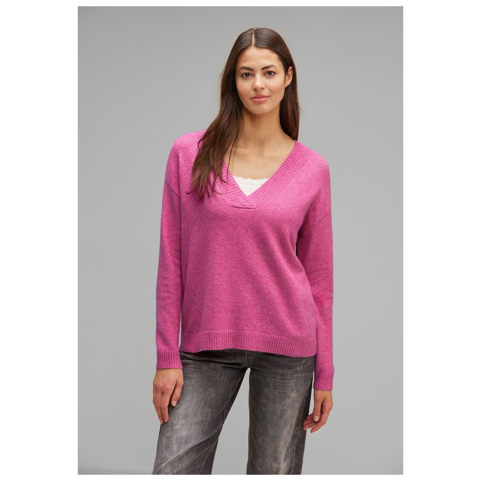 Street One LTD QR v-neck sweater