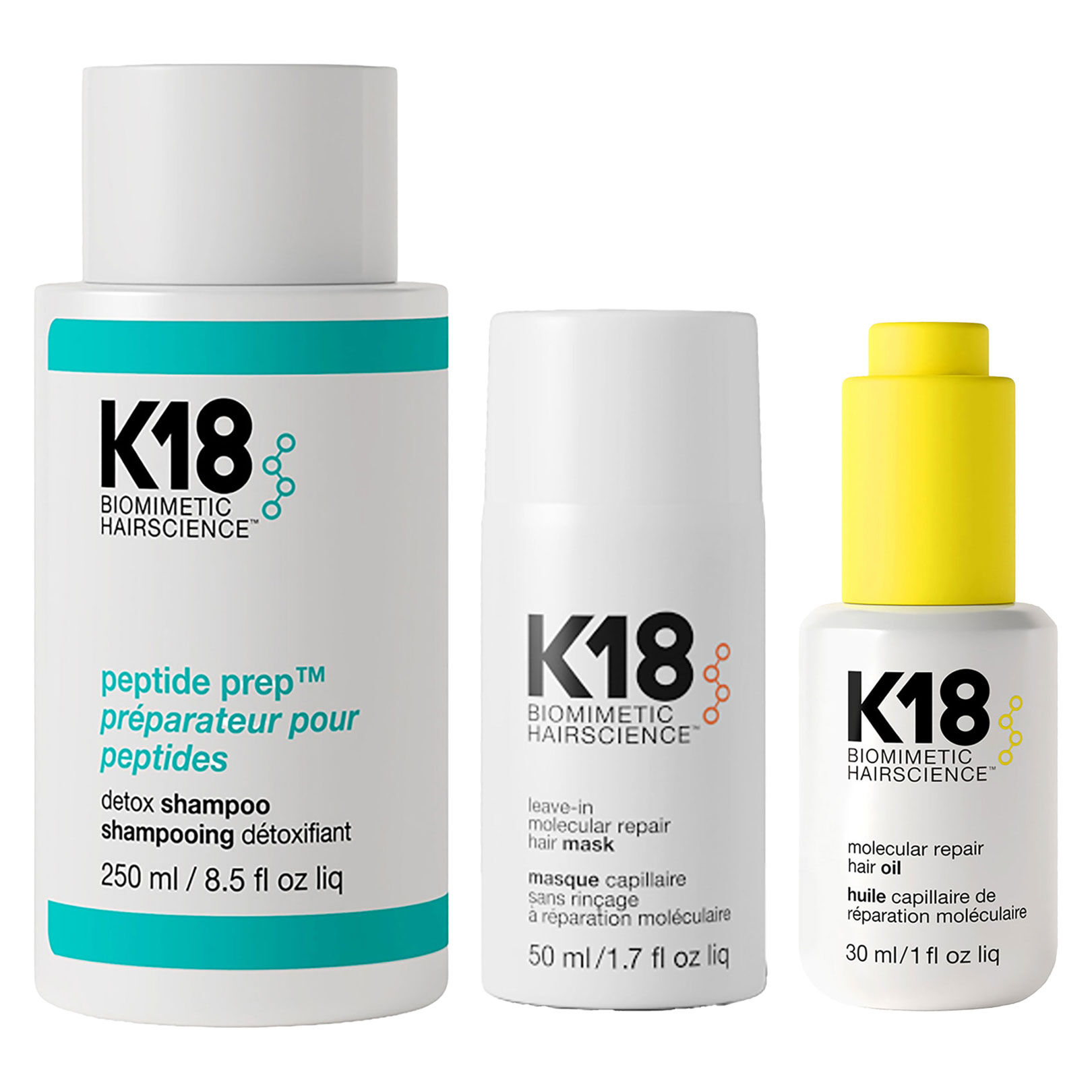 Routine cheveux détoxifiés + réparés