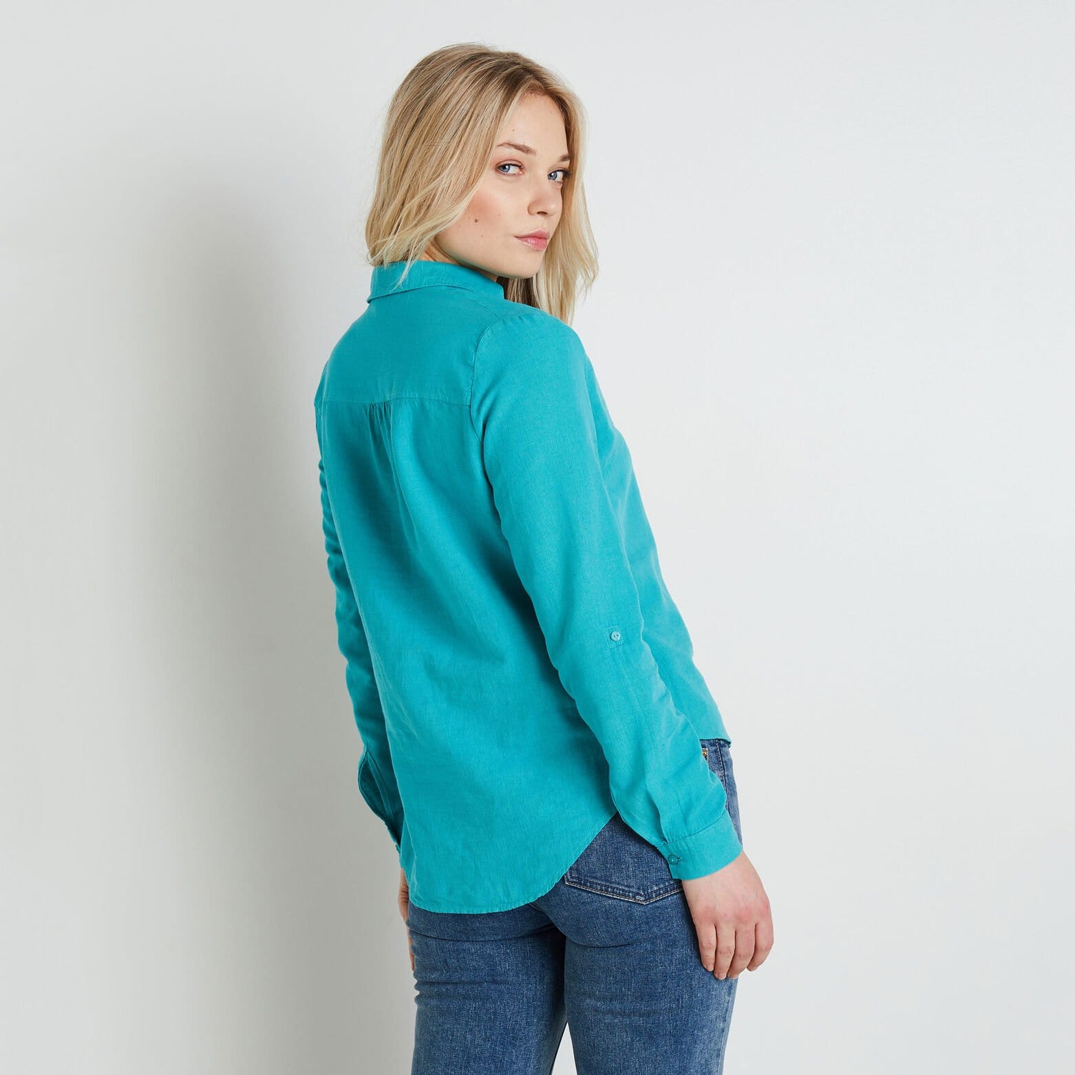 Blouse en coton et lin femme