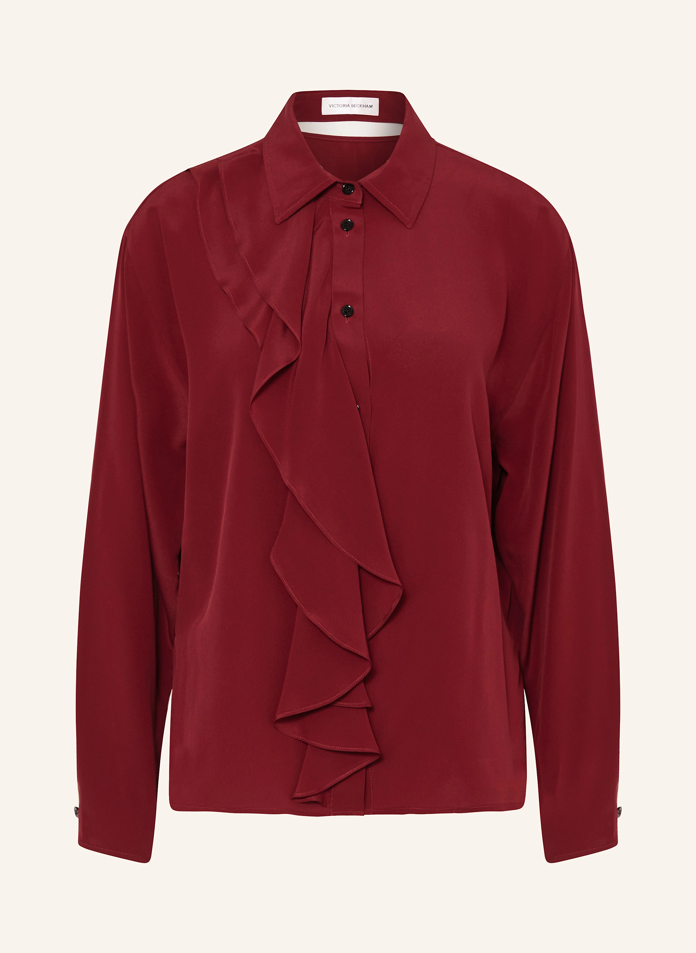 VICTORIA BECKHAM Hemdbluse aus Seide mit Volants