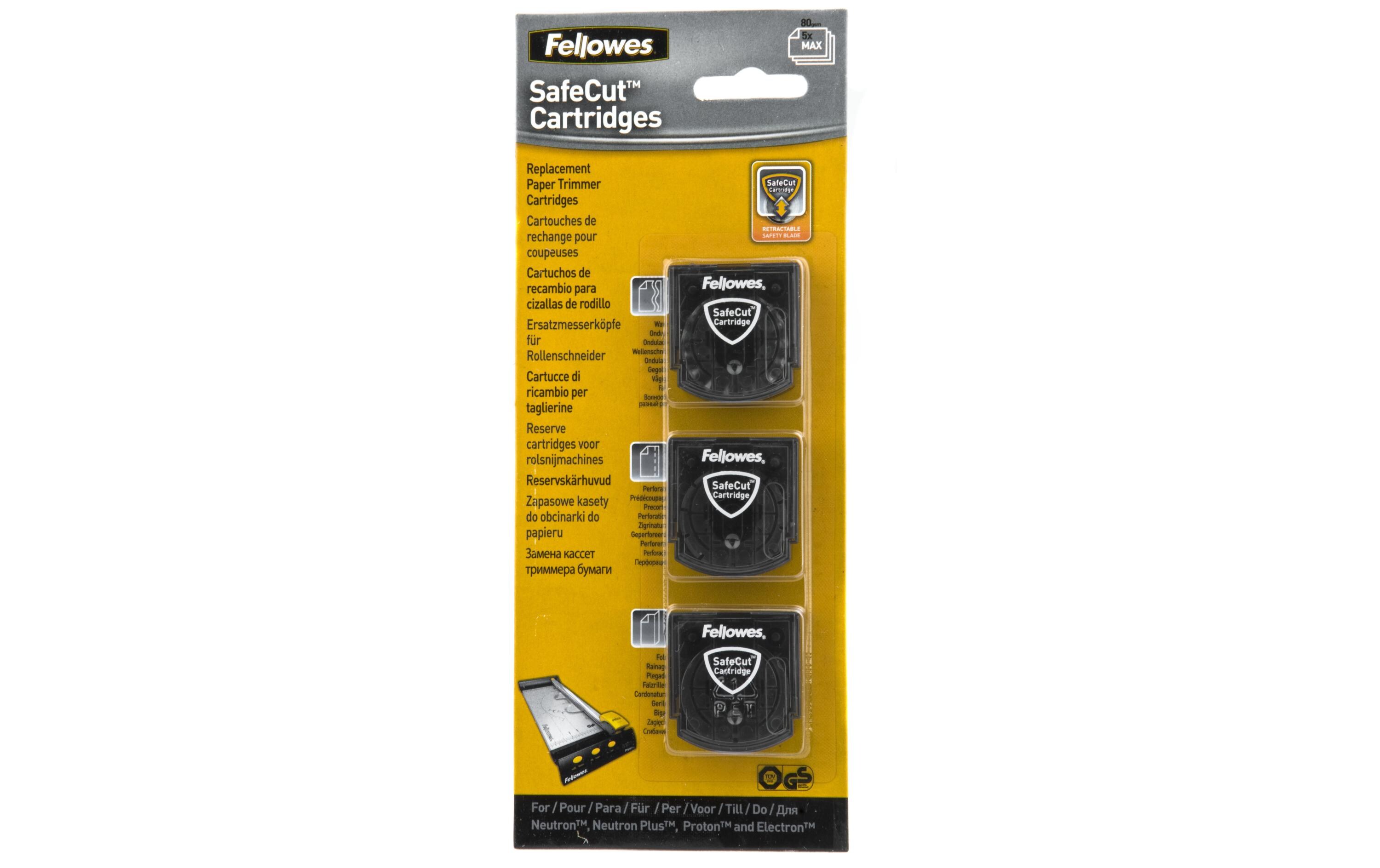 Ersatzklinge SafeCut 3 Stile: perforiert, gewellt, falzenPerforiert, gewellt, falzen