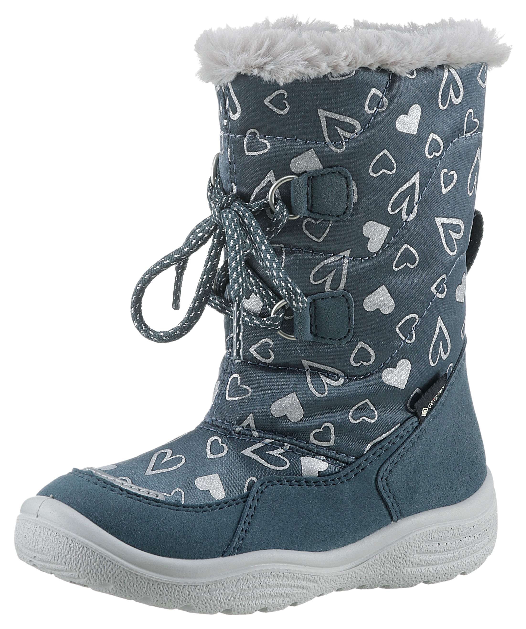 Superfit Winterstiefel »CRYSTAL WMS: mittel«  Snowboots, Schnürstiefel, Winterschuh mit Glitzer