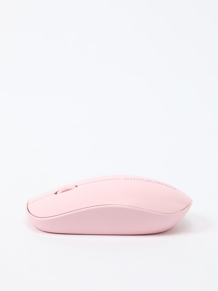 Conjunto de mouse e mousepad - Rosa