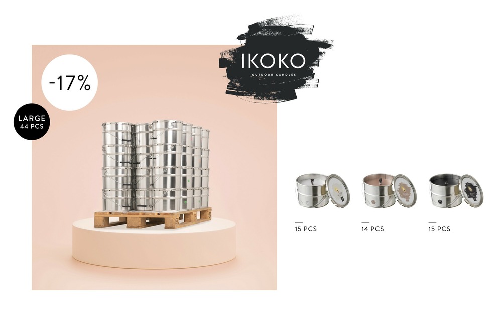 Palette 44 bougie pei ikoko taille l