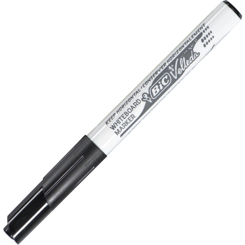 Marqueur effaçable Bic Velleda 1741 pointe ogive 2 mm - Pochette de 8 couleurs assorties