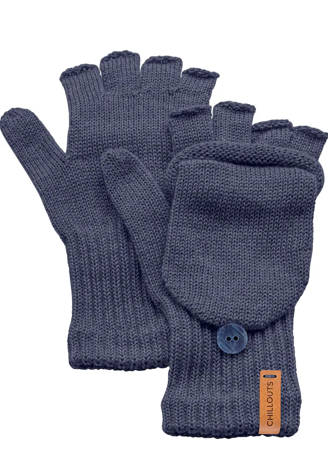 chillouts Strickhandschuhe »Thilo Glove«, wird durch die Klappe zu Fäustlingen, Daumen geschlossen
