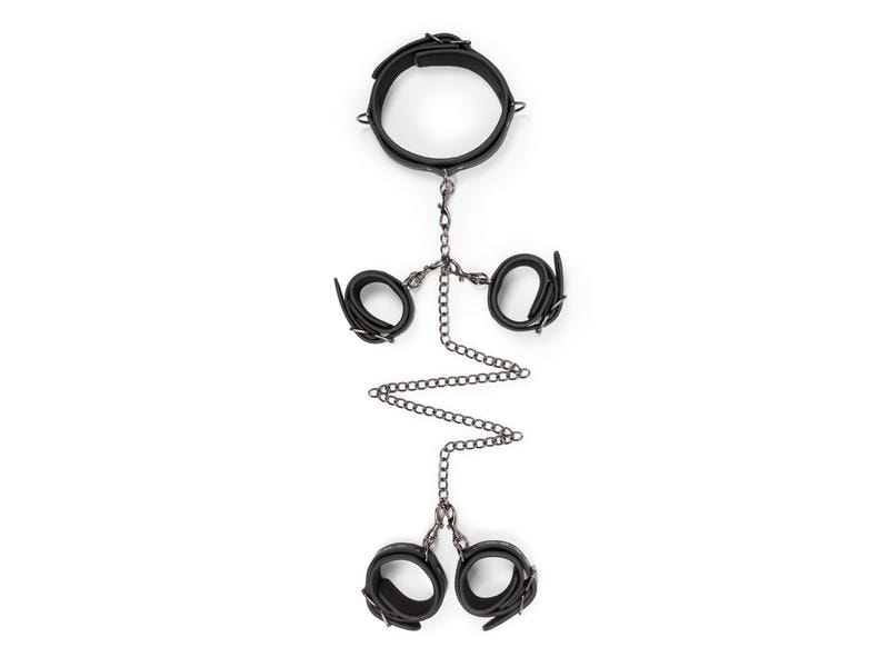 Easytoys Fetish Collection Full Restraint Set Schwarz Hochwertiges Bondage-Set