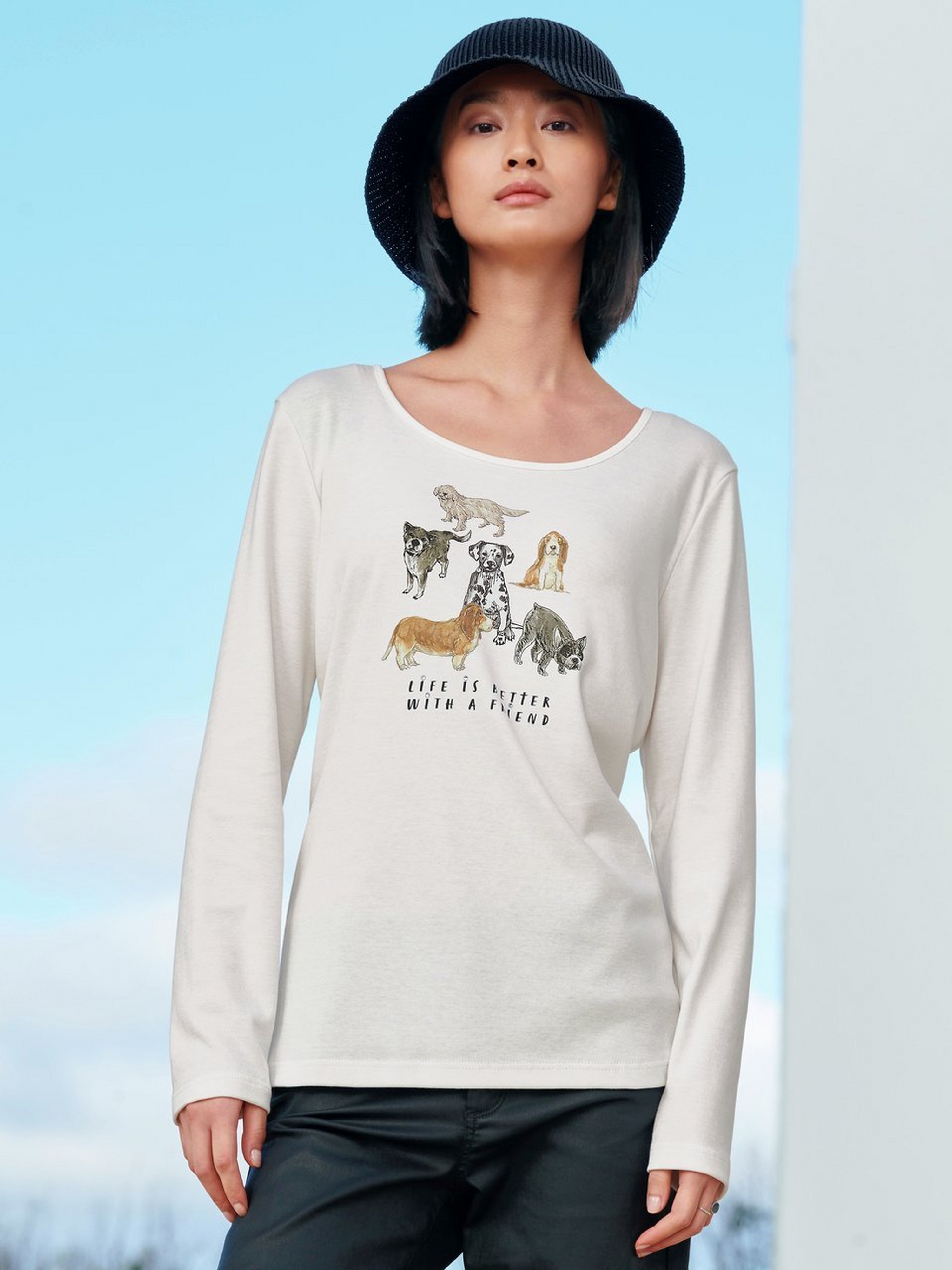 Rundhals-Shirt
