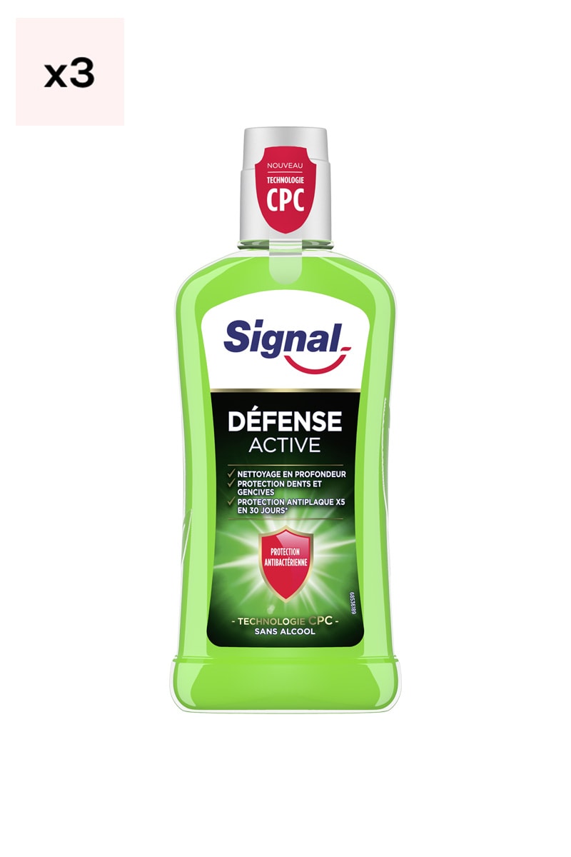 Bains de bouche - Défense Active - 3 x 400 ml