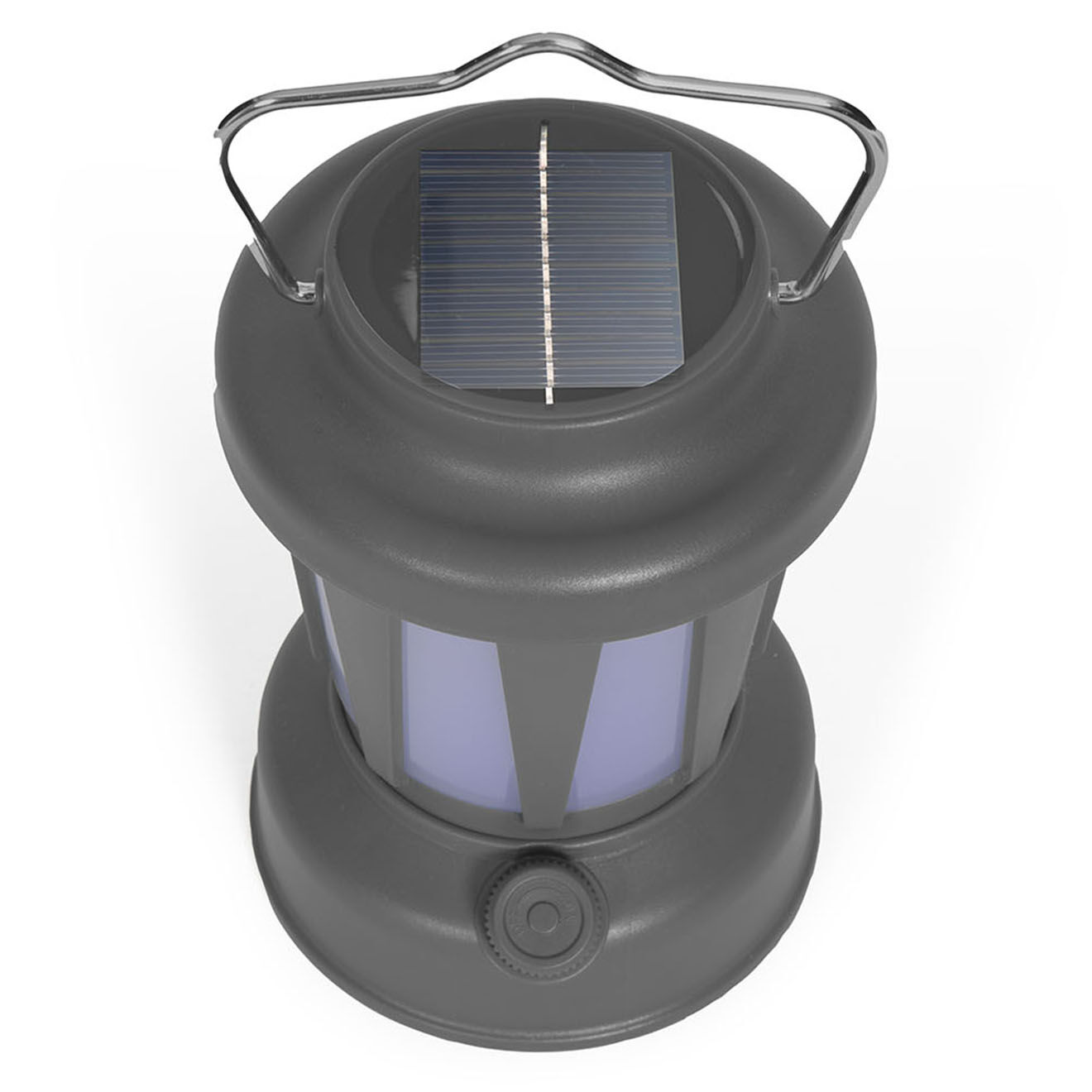 Livoo Lampe solaire sans fil grise - 11x11x15 cm
