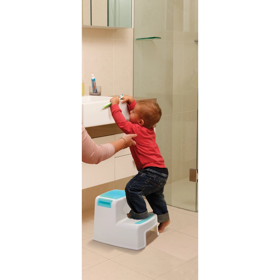 Dreambaby® Tritthocker mit Stufen in weißaqua