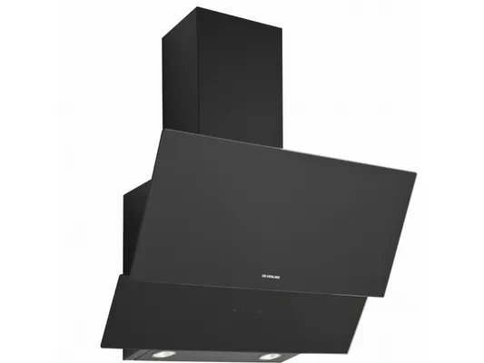 SILVERLINE Optima SL 3420-80 SR - Hætte - skorsten vinklet - bredde: 79.6 cm - dybde: 38.6 cm - udtrækning og recirkulation (-) - sort