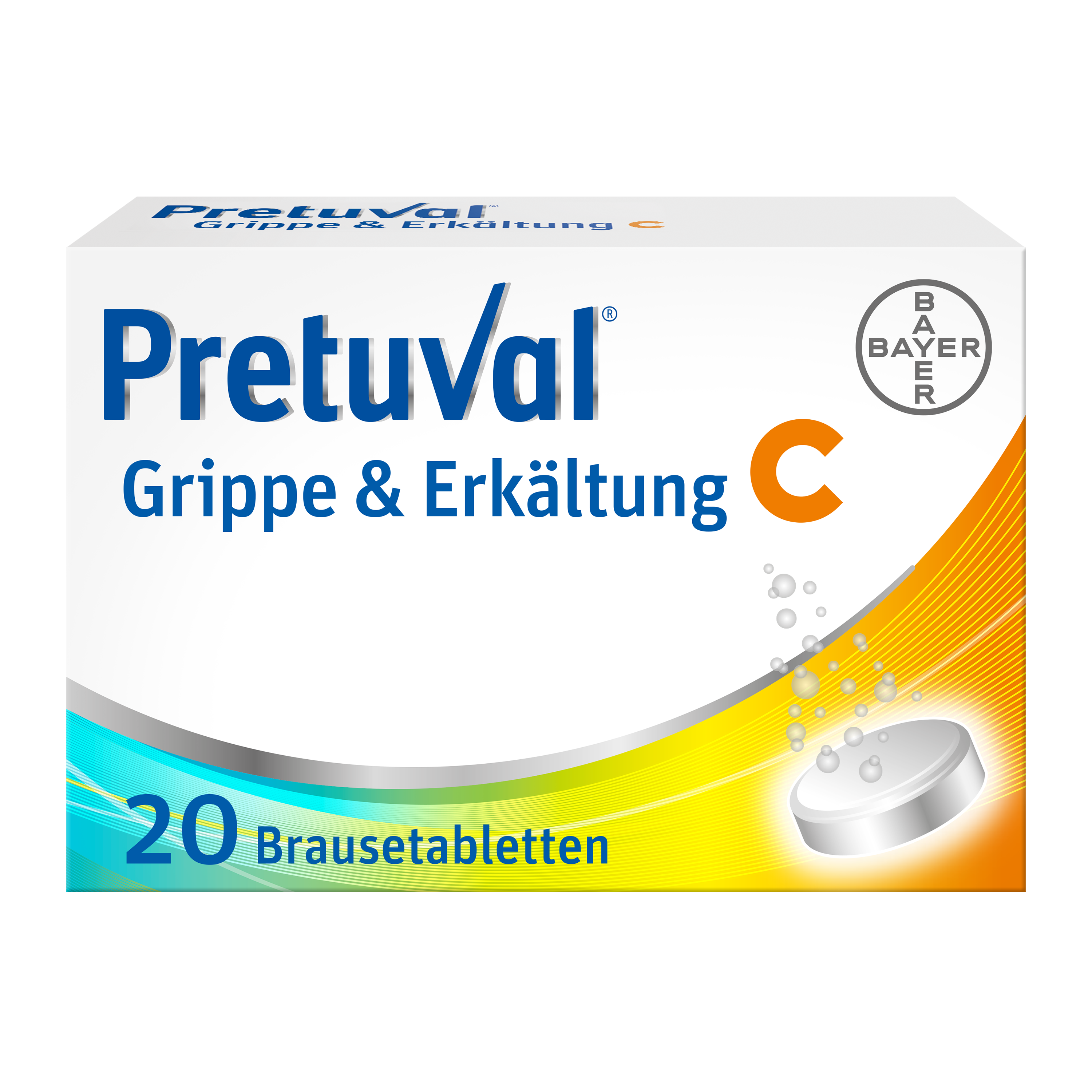 PRETUVAL Grippe und Erkältung C Brausetabl Ds 20 Stk