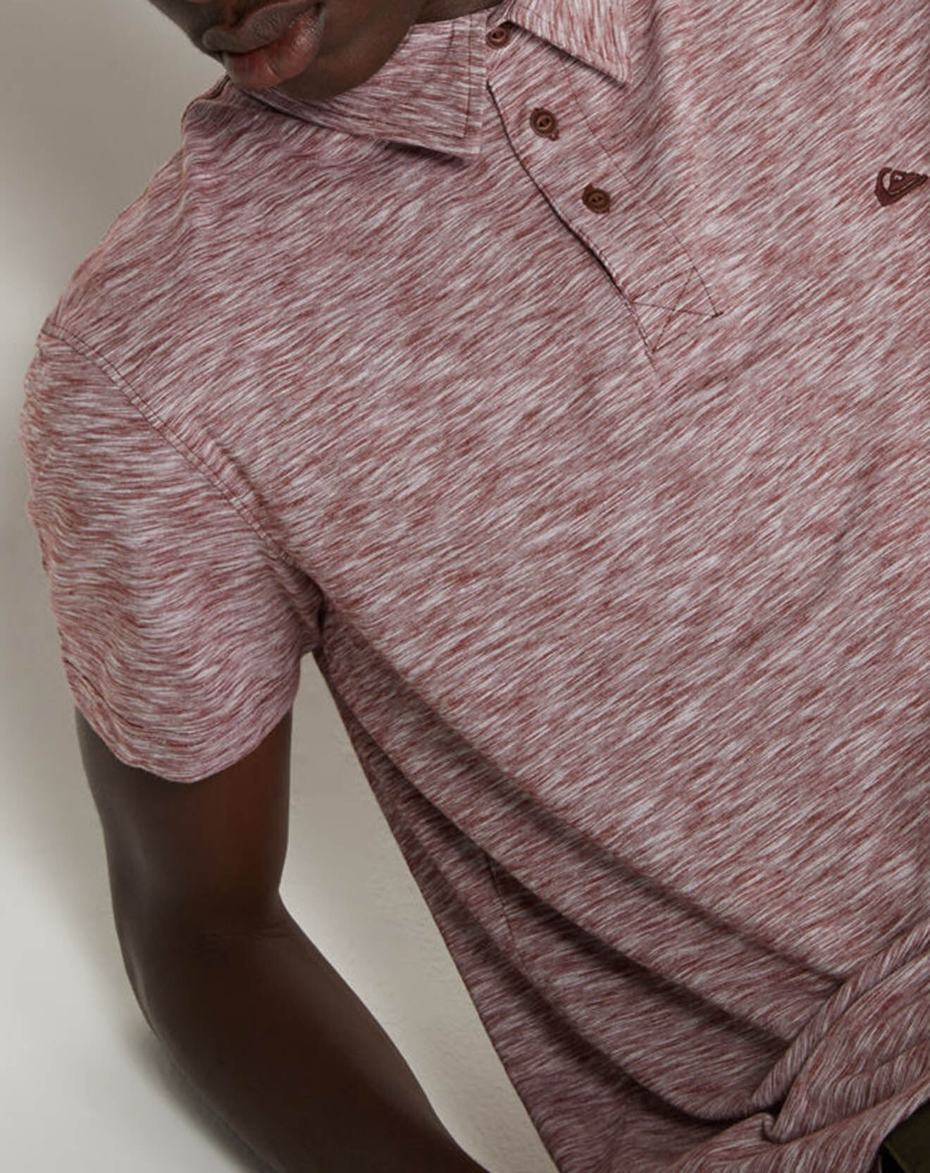 Quiksilver Polo Everyday Sun Cruise bordeaux chiné