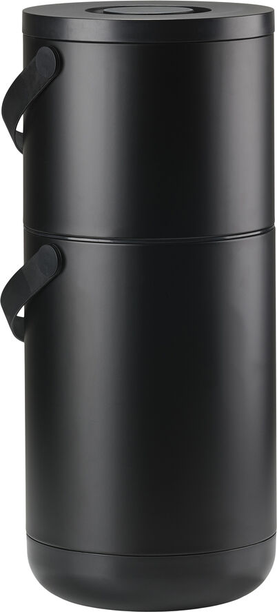 Zone Affaldsspand Circular Black Black
