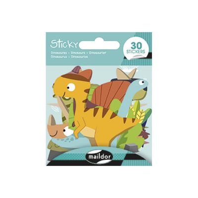 Maildor - 1 feuille gommettes dinosaures