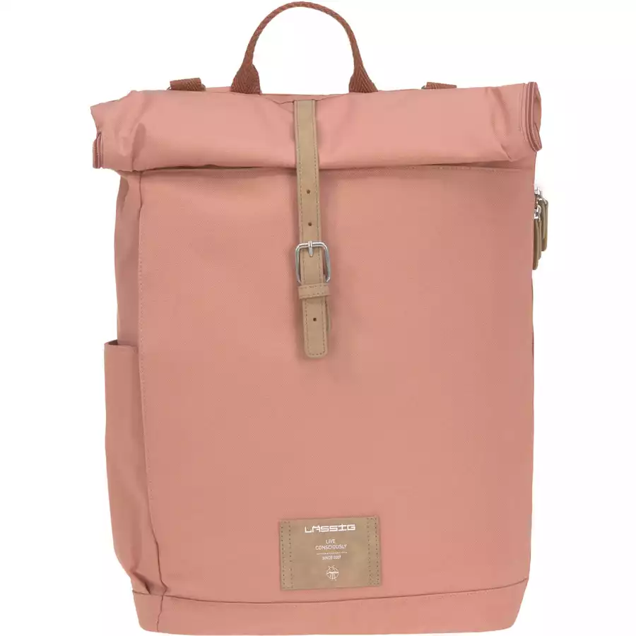 LÄSSIG Wickelrucksack Rolltop Backpack cinnamon