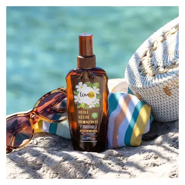 Óleo autobronzeador Lovea Sunscreen com óleo de monoi do Taiti 150ml