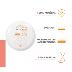 Soins Solaires - Haute protection Compact teinté Sable SPF 50 - 10g