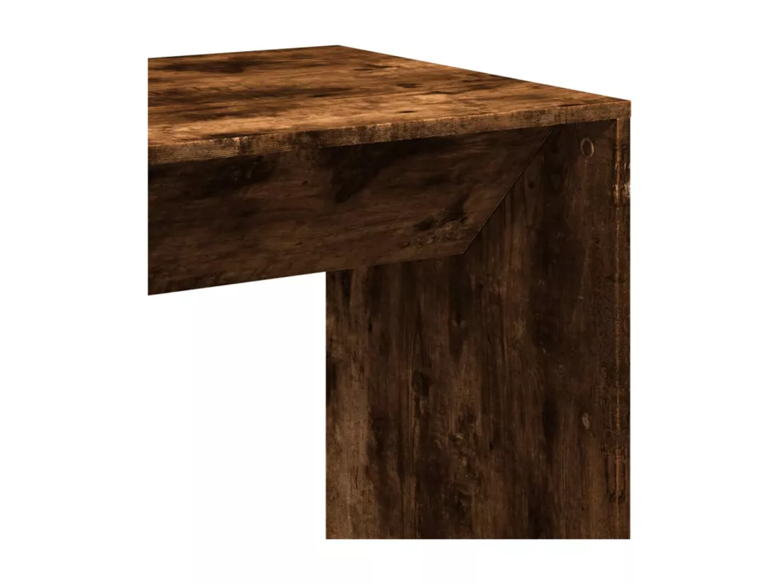 Table de bar chêne fumé 51x50x103,5 cm bois d'ingénierie