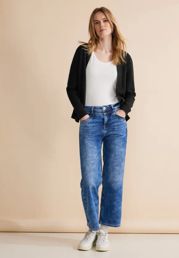 V-Ausschnitt Cardigan - Black